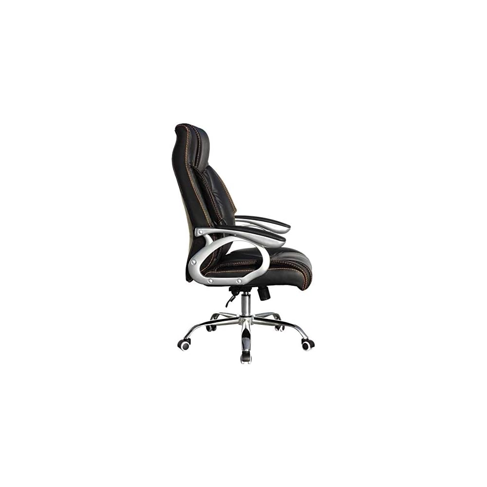 Boss Chair Shiatsu Heated Massage Chair Ventilated Backrest Design Office Chair Ergonomic Armrest Use Tilt Mechanism/Relieve Fatigue Black