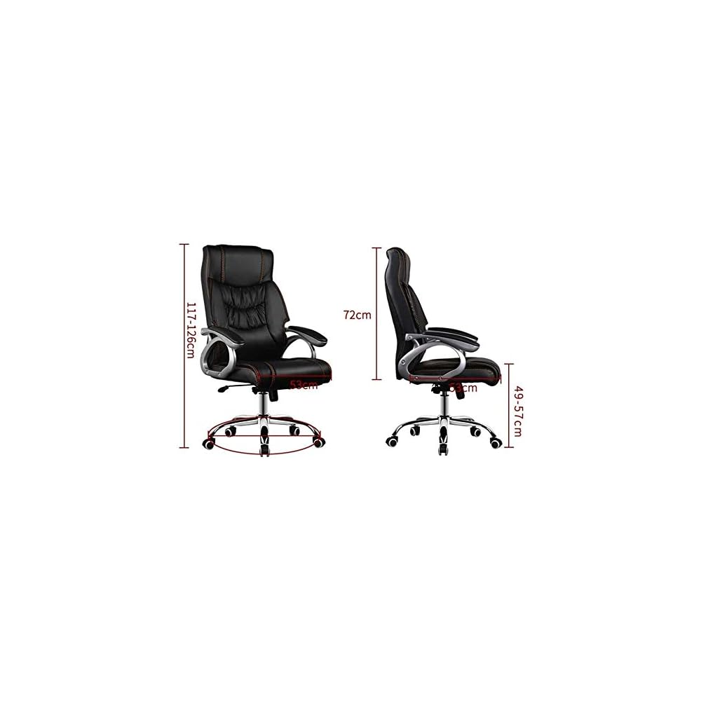 Boss Chair Shiatsu Heated Massage Chair Ventilated Backrest Design Office Chair Ergonomic Armrest Use Tilt Mechanism/Relieve Fatigue Black