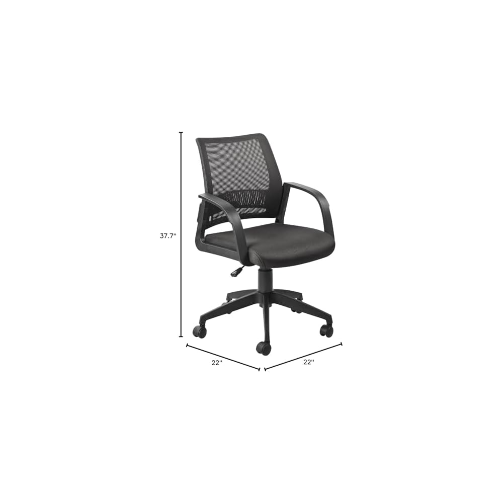 Leick Black Mesh Back Office Chair