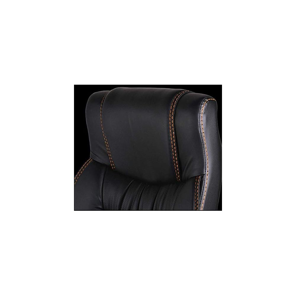 Boss Chair Shiatsu Heated Massage Chair Ventilated Backrest Design Office Chair Ergonomic Armrest Use Tilt Mechanism/Relieve Fatigue Black