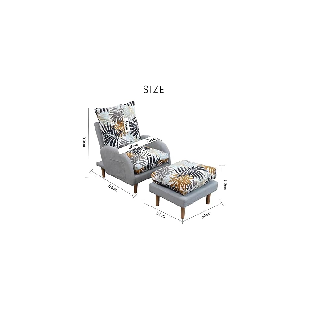 Adjustable Recliner Sofa Armchair with Footstool 3 Position Reclining Chair for Living Room & Bedroom Supports Up to 150KG Comfortable & Stylish Design.