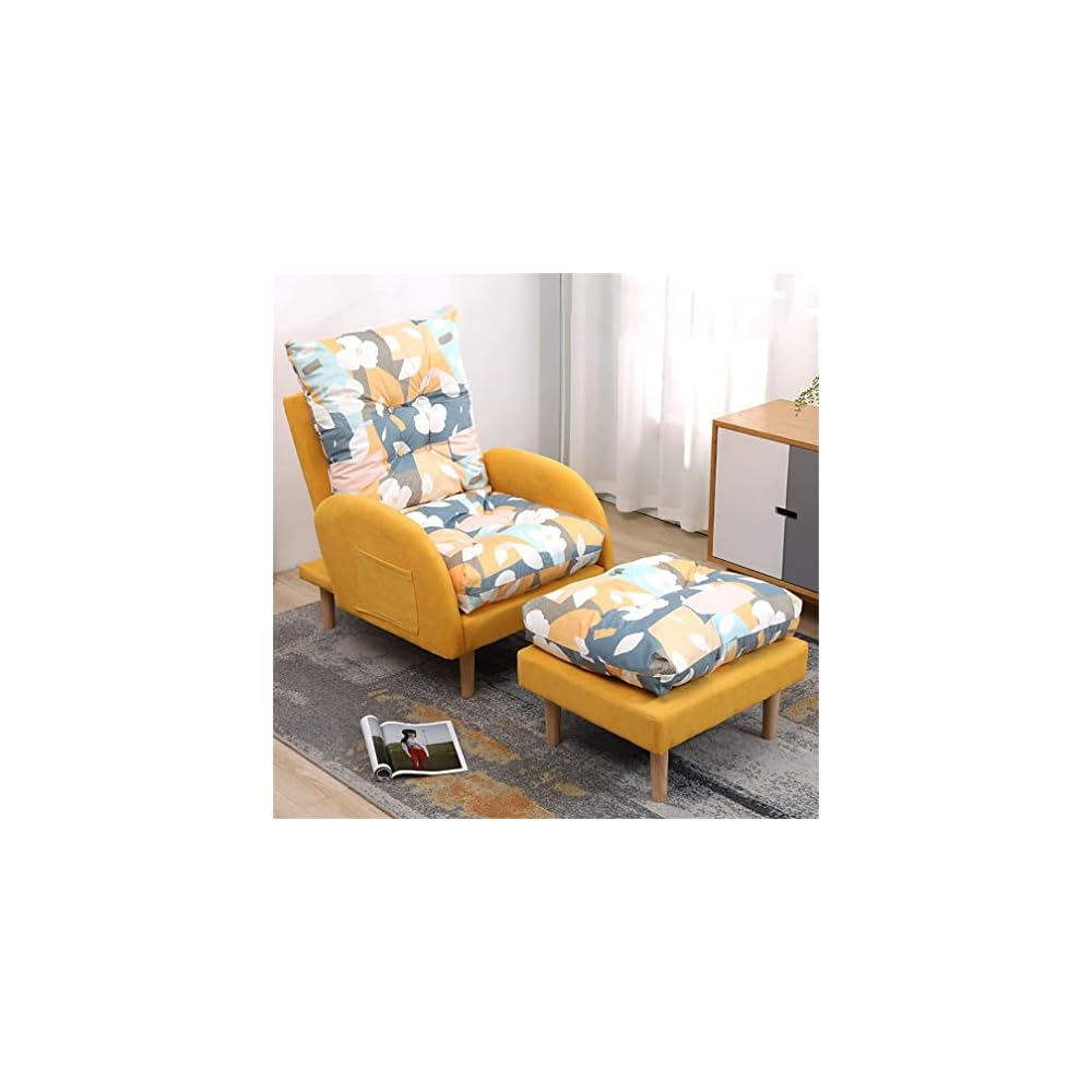 Adjustable Recliner Sofa Armchair with Footstool 3 Position Reclining Chair for Living Room & Bedroom Supports Up to 150KG Comfortable & Stylish Design.