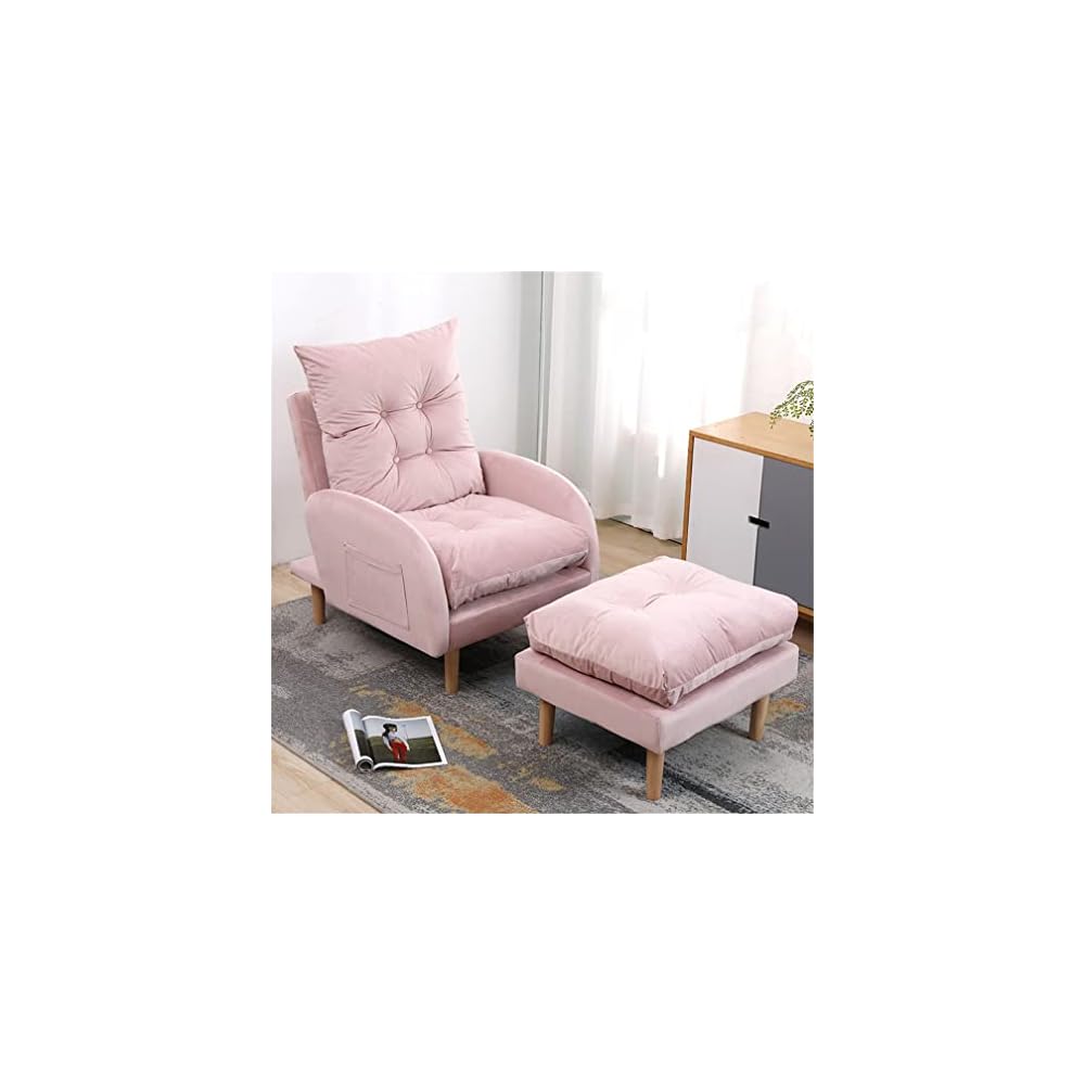 Adjustable Recliner Sofa Armchair with Footstool 3 Position Reclining Chair for Living Room & Bedroom Supports Up to 150KG Comfortable & Stylish Design.
