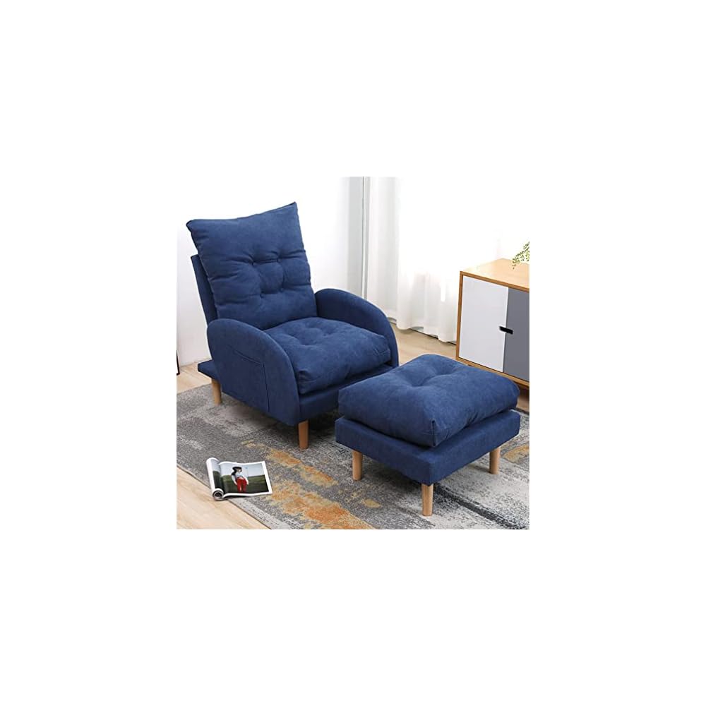 Adjustable Recliner Sofa Armchair with Footstool 3 Position Reclining Chair for Living Room & Bedroom Supports Up to 150KG Comfortable & Stylish Design.